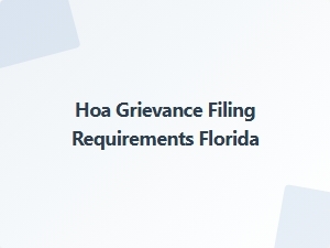 Florida Fair Housing Grievance Filing Requirements