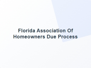 Florida Hoa Complaint Filing Procedures